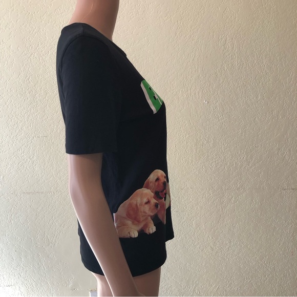 Zara Women’s Size S Black T-Shirt Short Sleeves Empowering Makes Us Stronger Tee - Picture 4 of 16